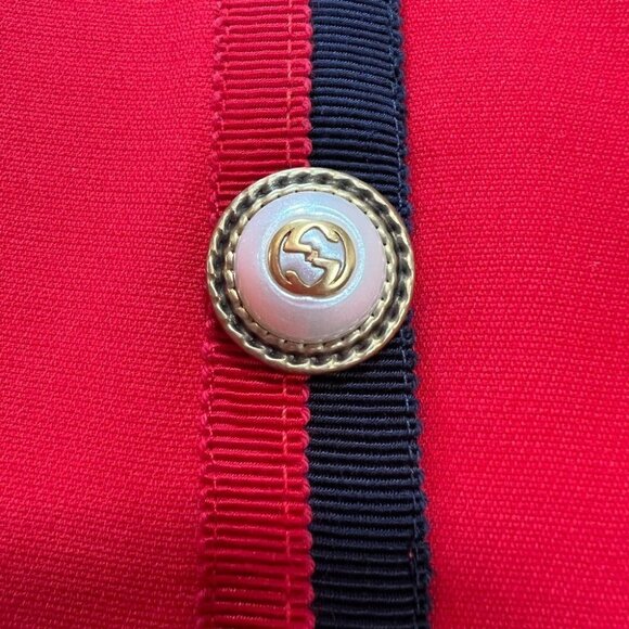 Gucci Red Wool Silk Sheath Classic Red Dress $2,800 - Picture 12 of 17